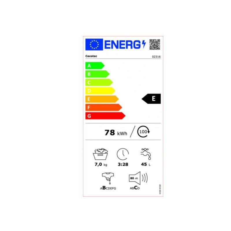 Lavadora Bolero DressCode 7200 CECOTEC - Imagen 5