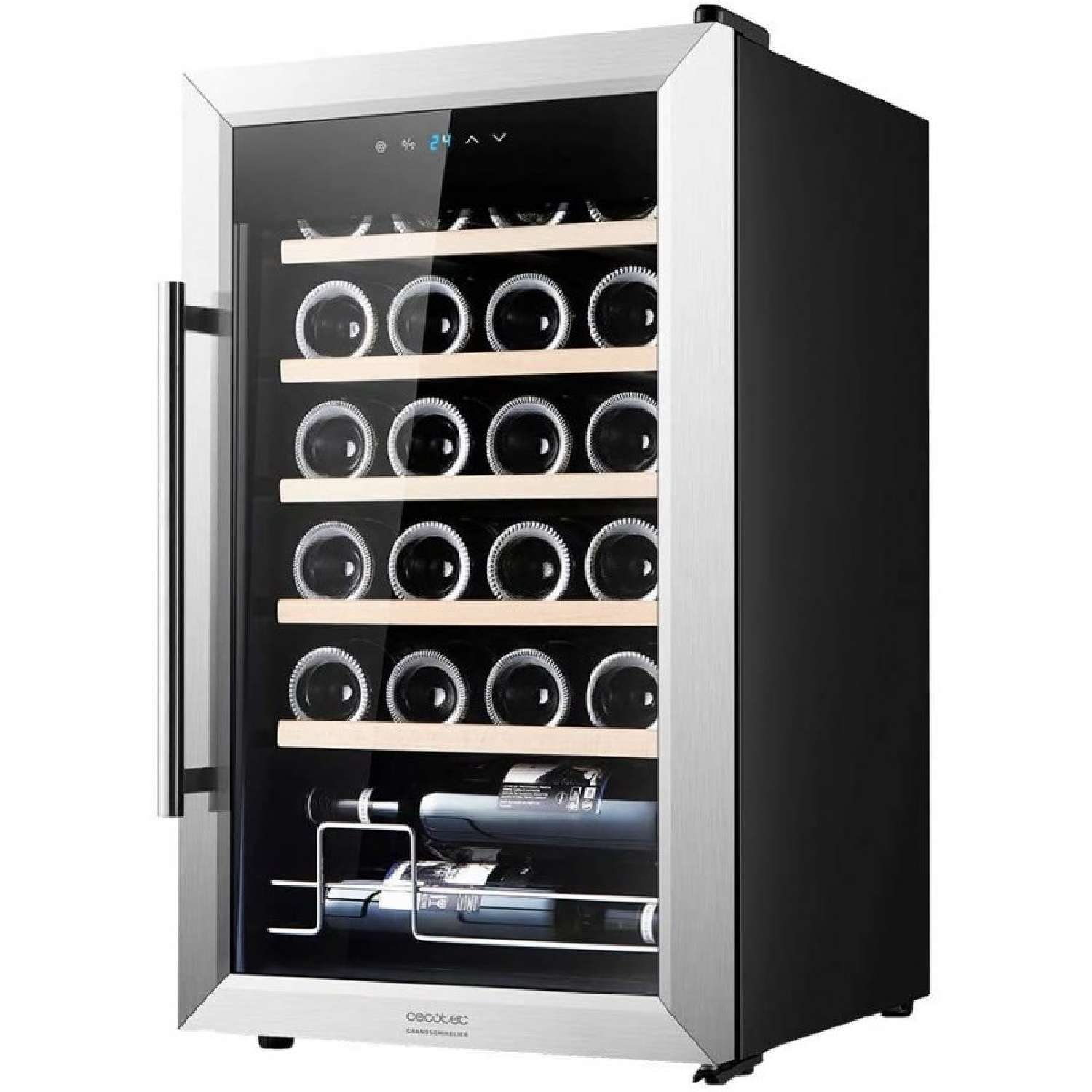 Cecotec, GrandSommelier 24000 Inox Compressor, Vinoteca