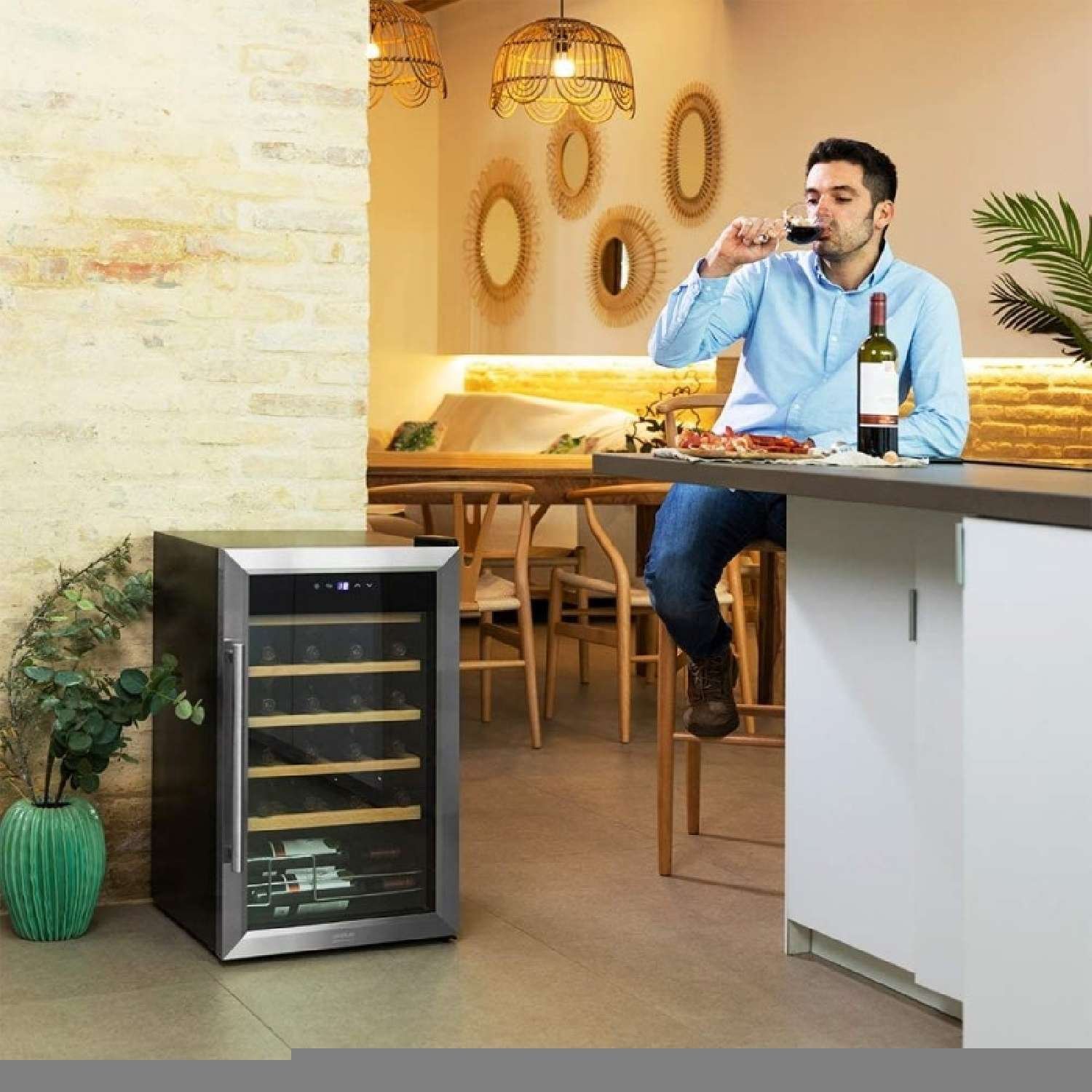 Cecotec, GrandSommelier 24000 Inox Compressor, Vinoteca - Imagen 2