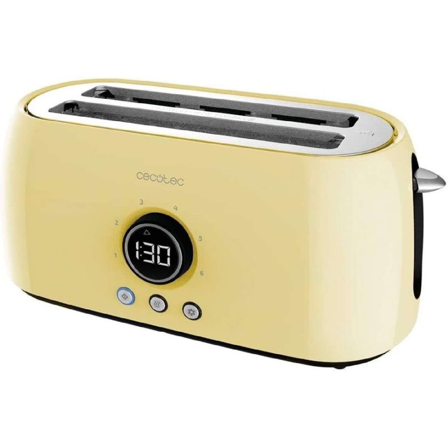 Cecotec, ClassicToast 15000 Yellow Extra Double, Tostador vertical
