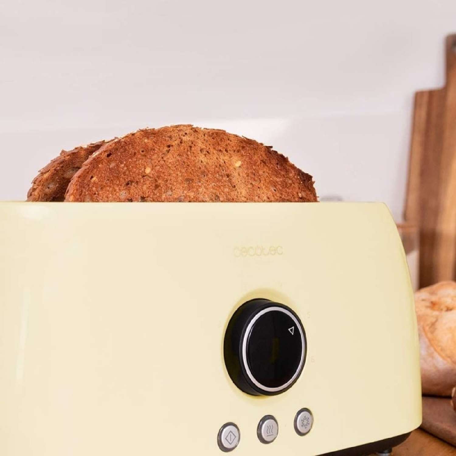 Cecotec, ClassicToast 15000 Yellow Extra Double, Tostador vertical - Imagen 3