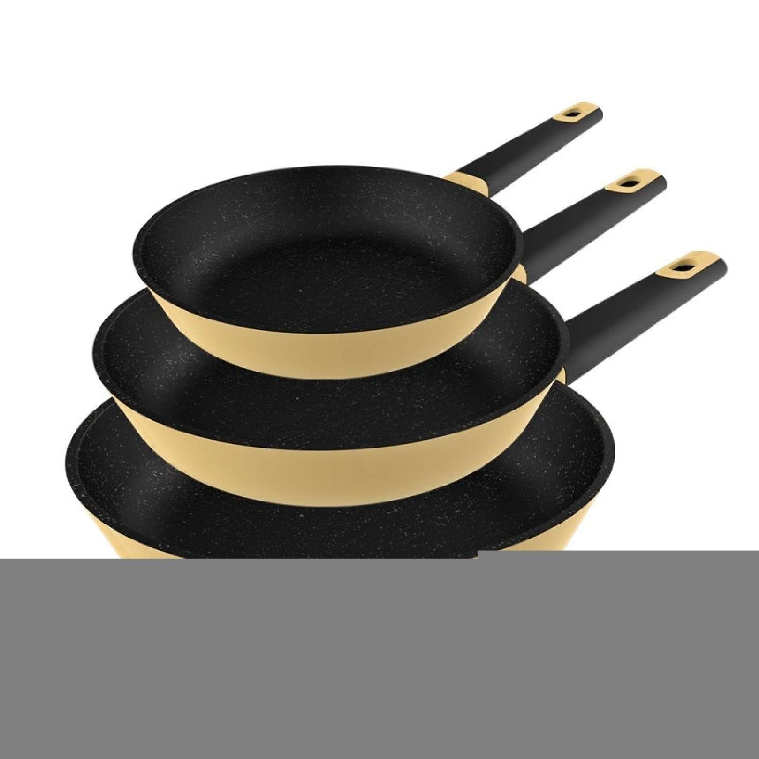 Cecotec, Polka Experience 20-24-28 Bucket Set Vulcano, Set de sartenes