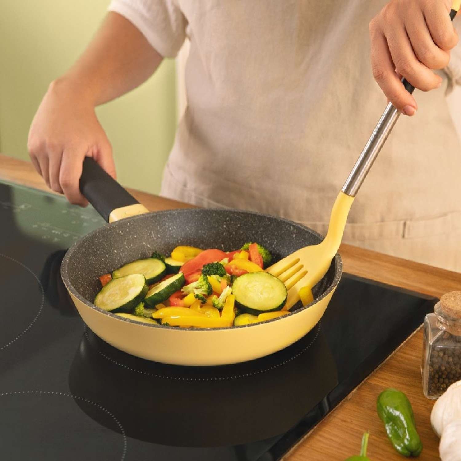 Cecotec, Polka Experience 20-24-28 Bucket Set Vulcano, Set de sartenes - Imagen 5