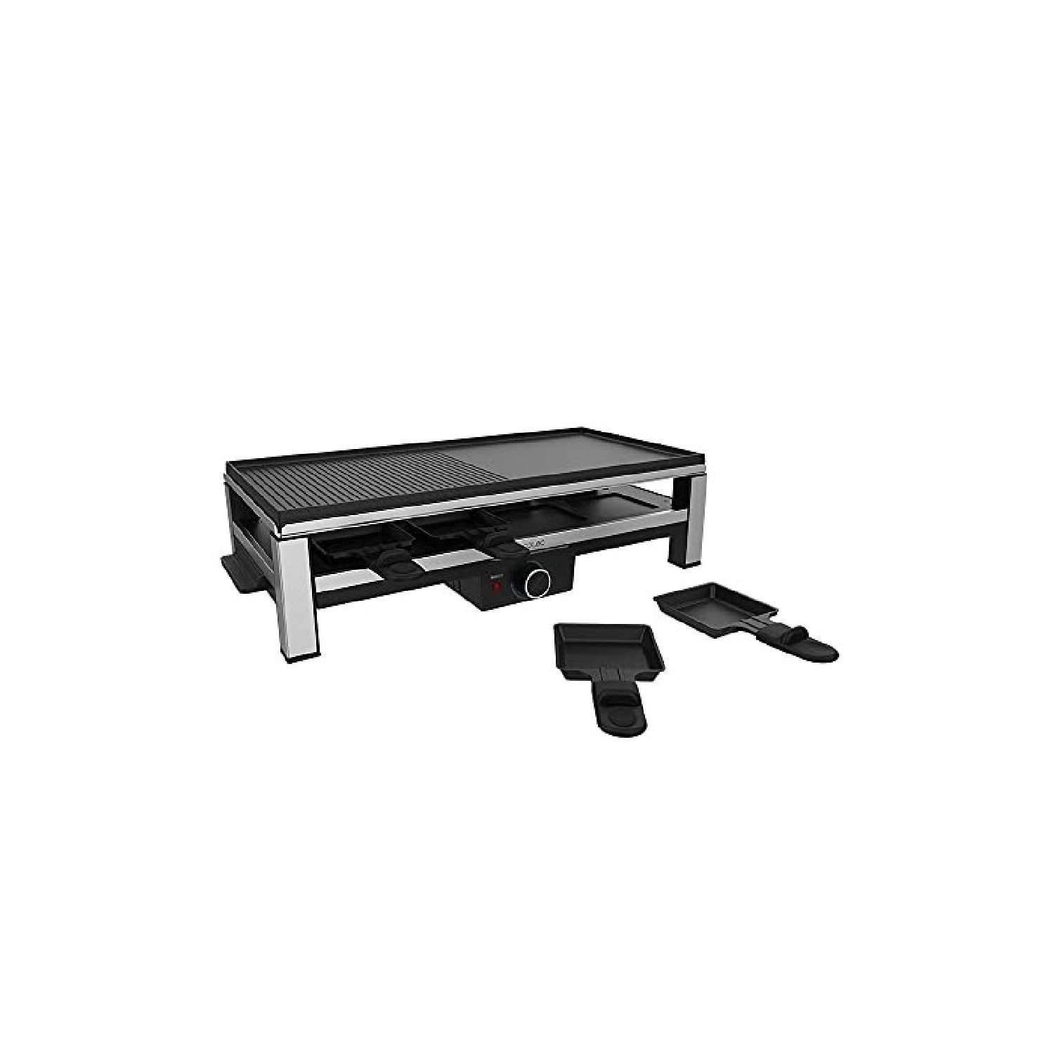 Cecotec, Cheese&Grill 12000 Inox Black, Raclette Inox