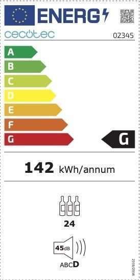 Cecotec, GrandSommelier 24000 Inox Compressor, Vinoteca - Imagen 4
