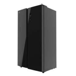 Cecotec Frigorífico Americano 2 Puertas Bolero CoolMarket SBS 559 Cristal. 560 L, Altura 177 cm, Bajo Consumo, Display, Sistema No Frost CECOTEC