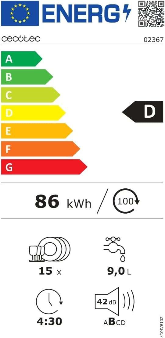 Lavavajillas Bolero Aguazero 6400 Inox CECOTEC - Imagen 4