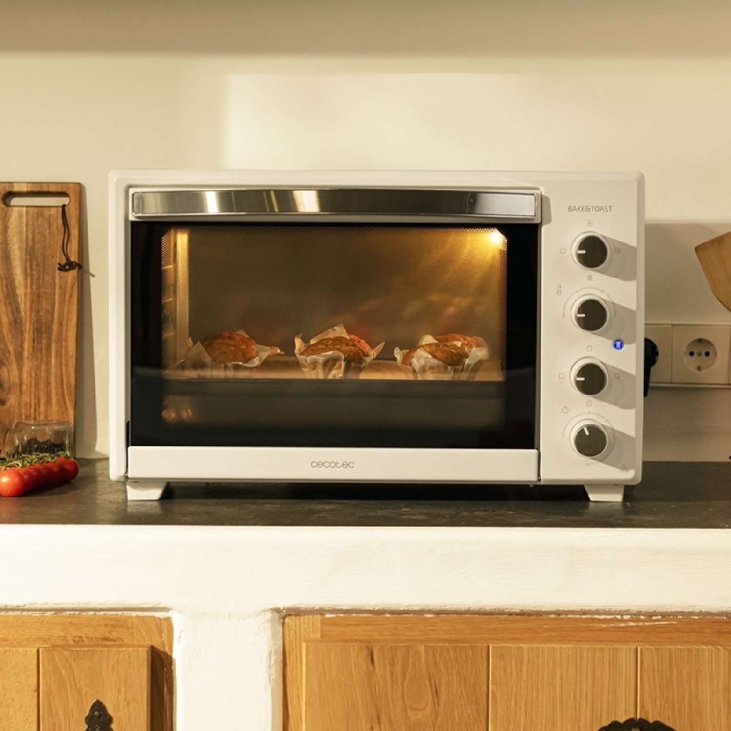 Horno de sobremesa de convección Bake&Toast 4500 White Gyro Cecotec - Imagen 5