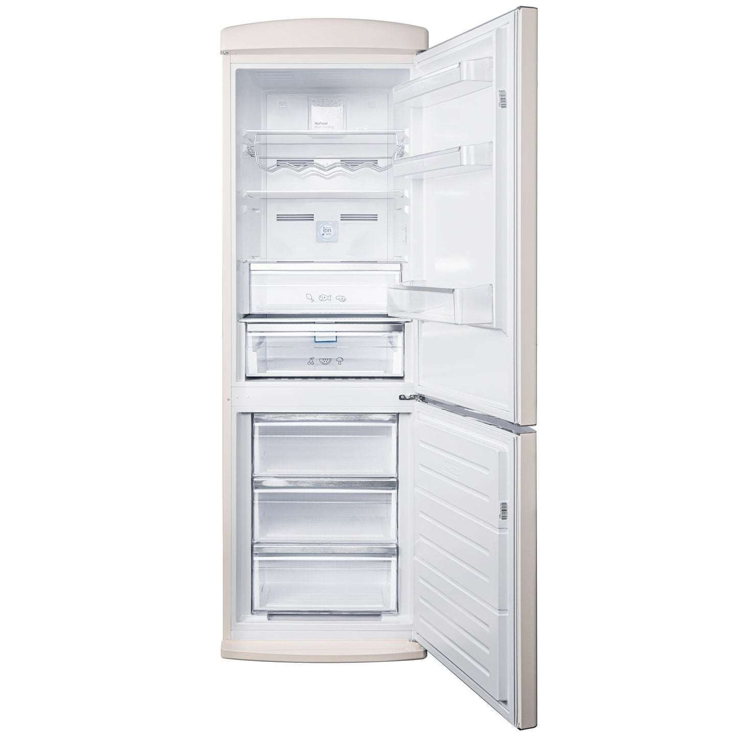 Frigorífico Combi EVVO F60 Retro Negro - Imagen 2