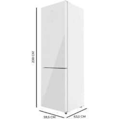 Frigorífico Bolero CoolMarket Combi 356 White Cristal D CECOTEC
