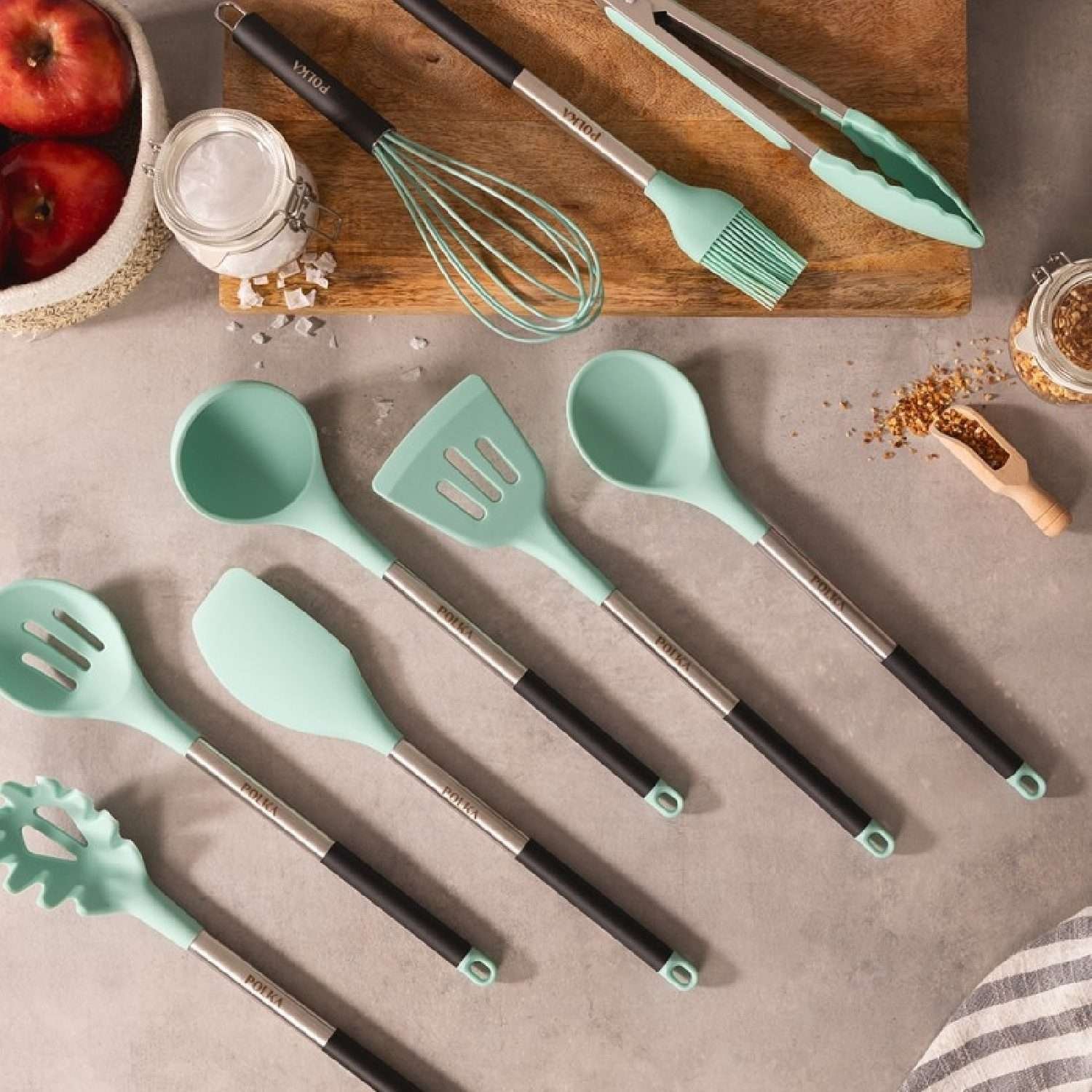 Set de 9 Utensilios Polka Experience Shark, Cecotec - Imagen 2