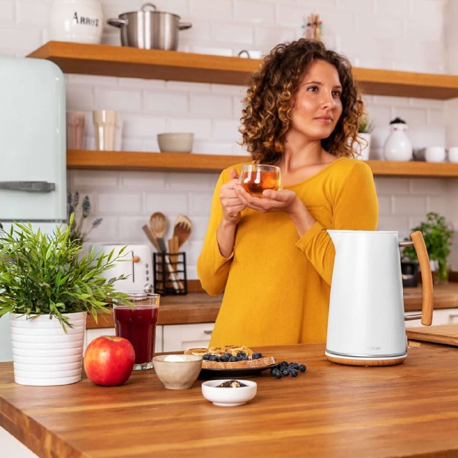 Hervidor de agua Thermosense 400 White Woody, Cecotec - Imagen 5