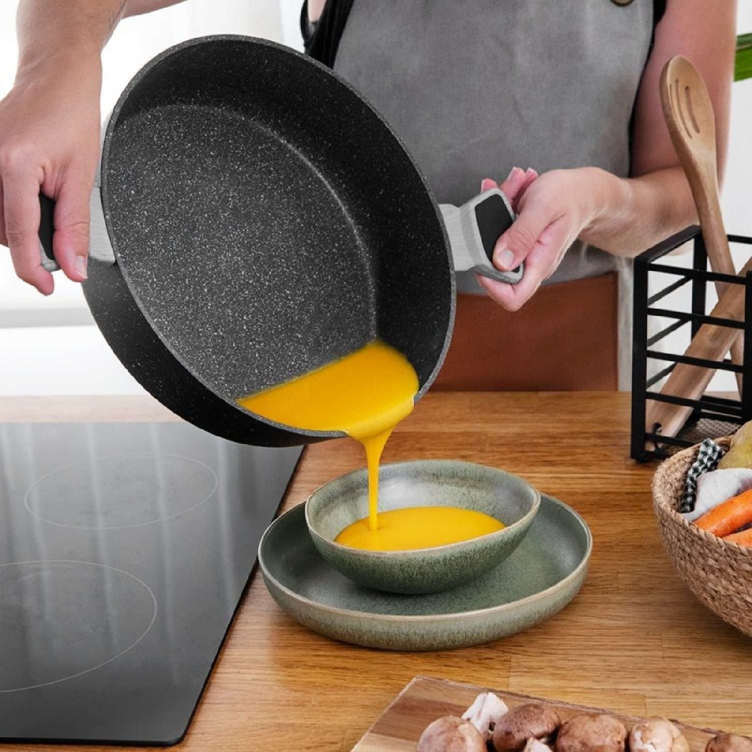 Sarten Polka Exclusive 28 Low Pot Wood&Rock, Cecotec - Imagen 2