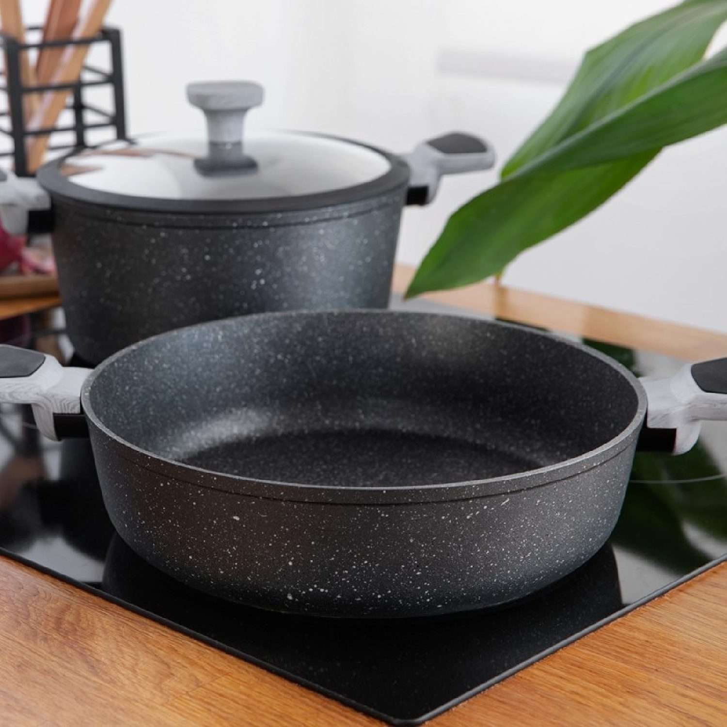 Sarten Polka Exclusive 28 Low Pot Wood&Rock, Cecotec - Imagen 3