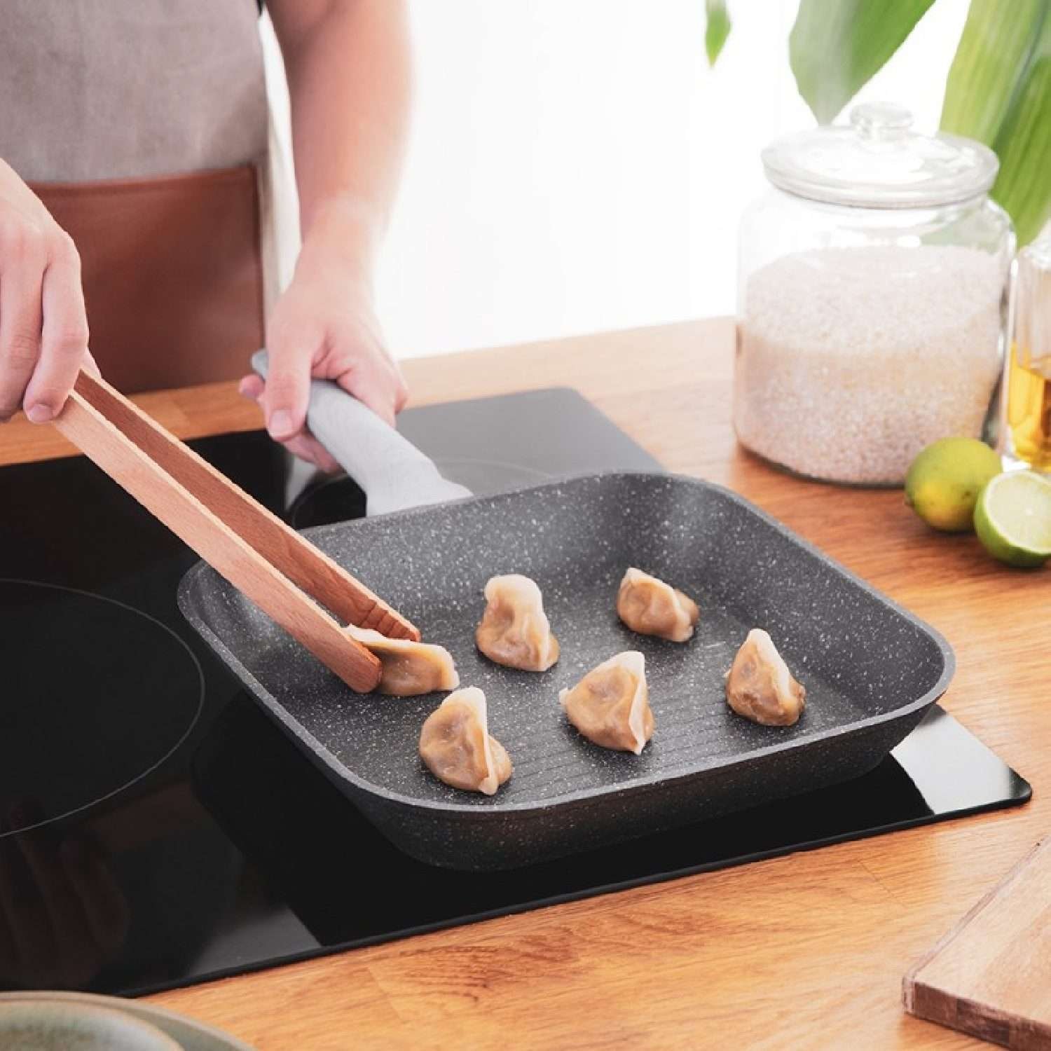 Sarten Polka Exclusive 28 Grill Wood&Rock, Cecotec - Imagen 2