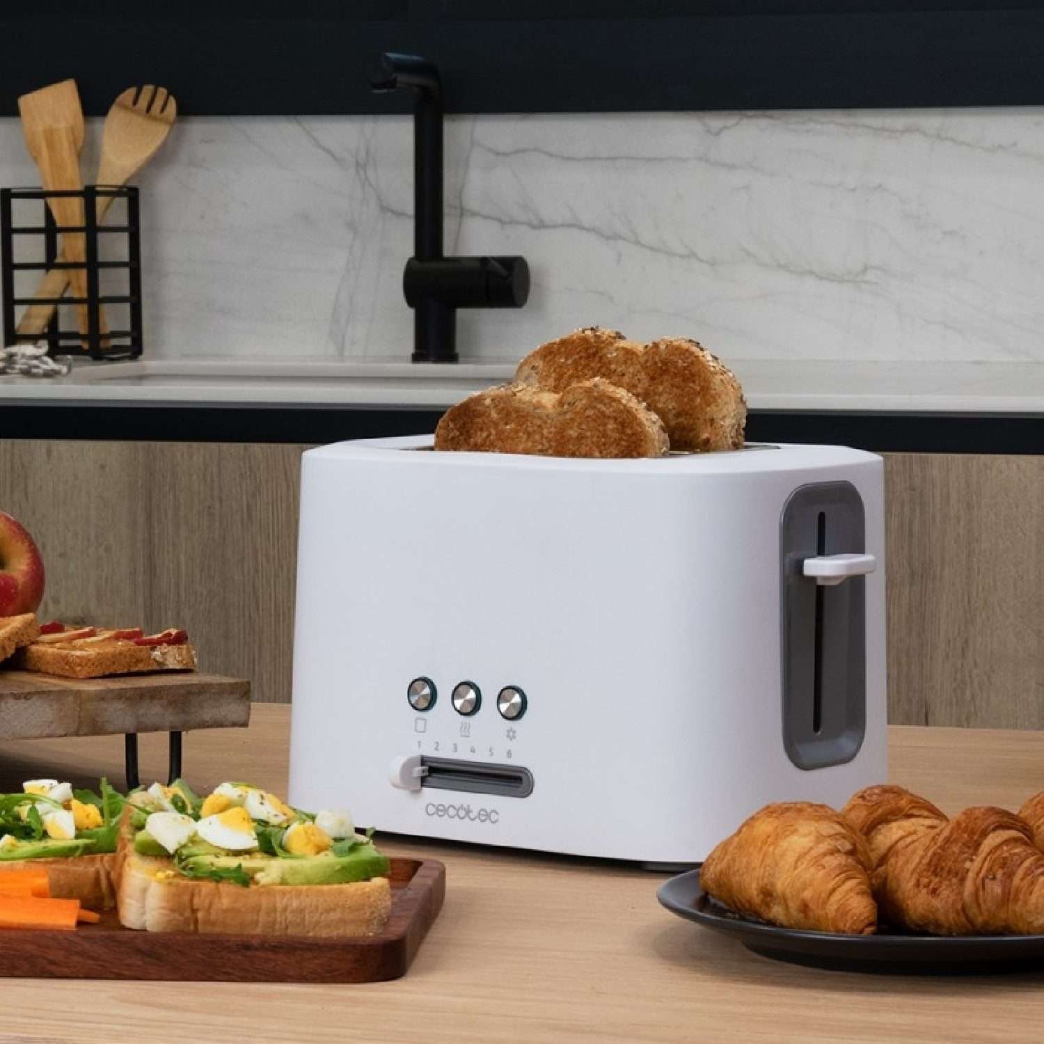 Tostador Toast&Taste 9000 Double White, Cecotec - Imagen 2