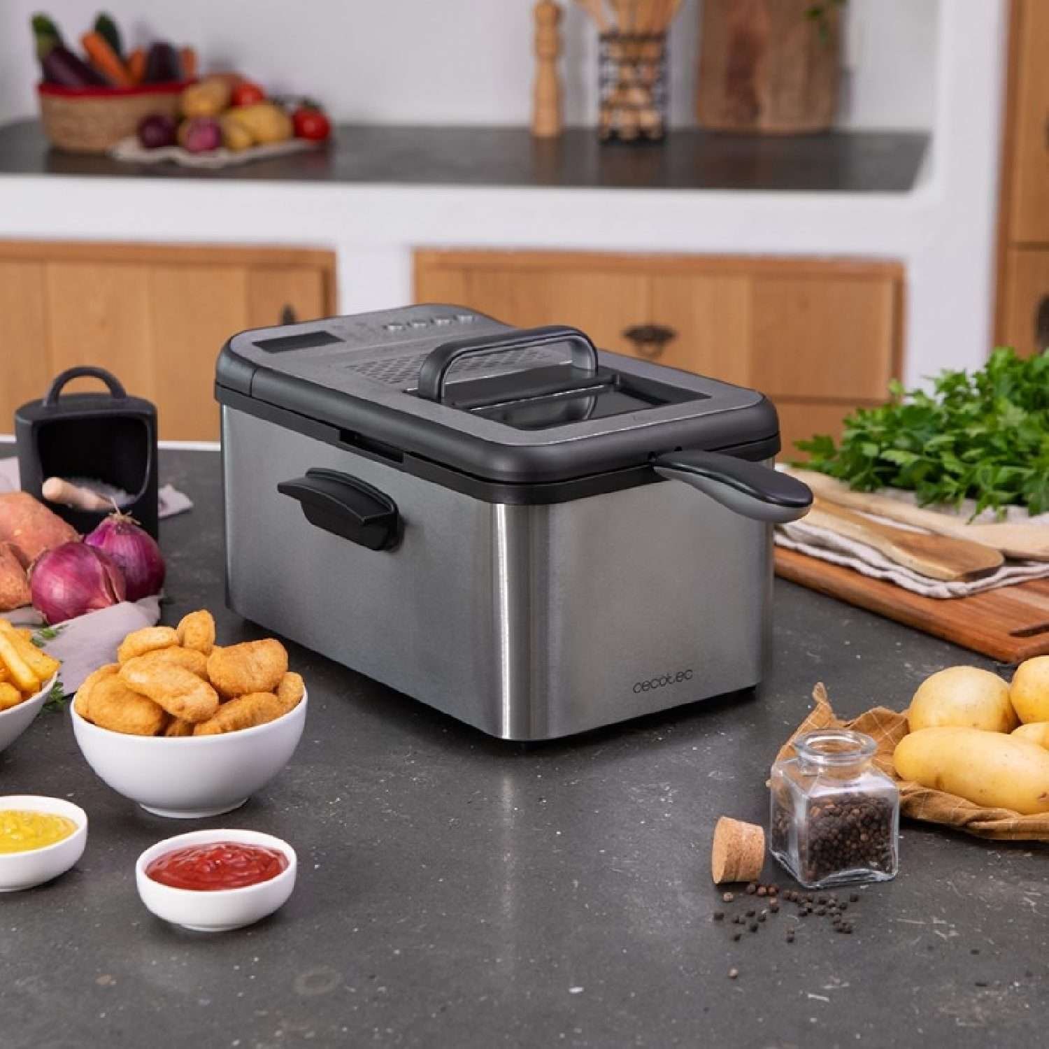 Freidora Cleanfry luxury 3000 Dark, Cecotec - Imagen 4