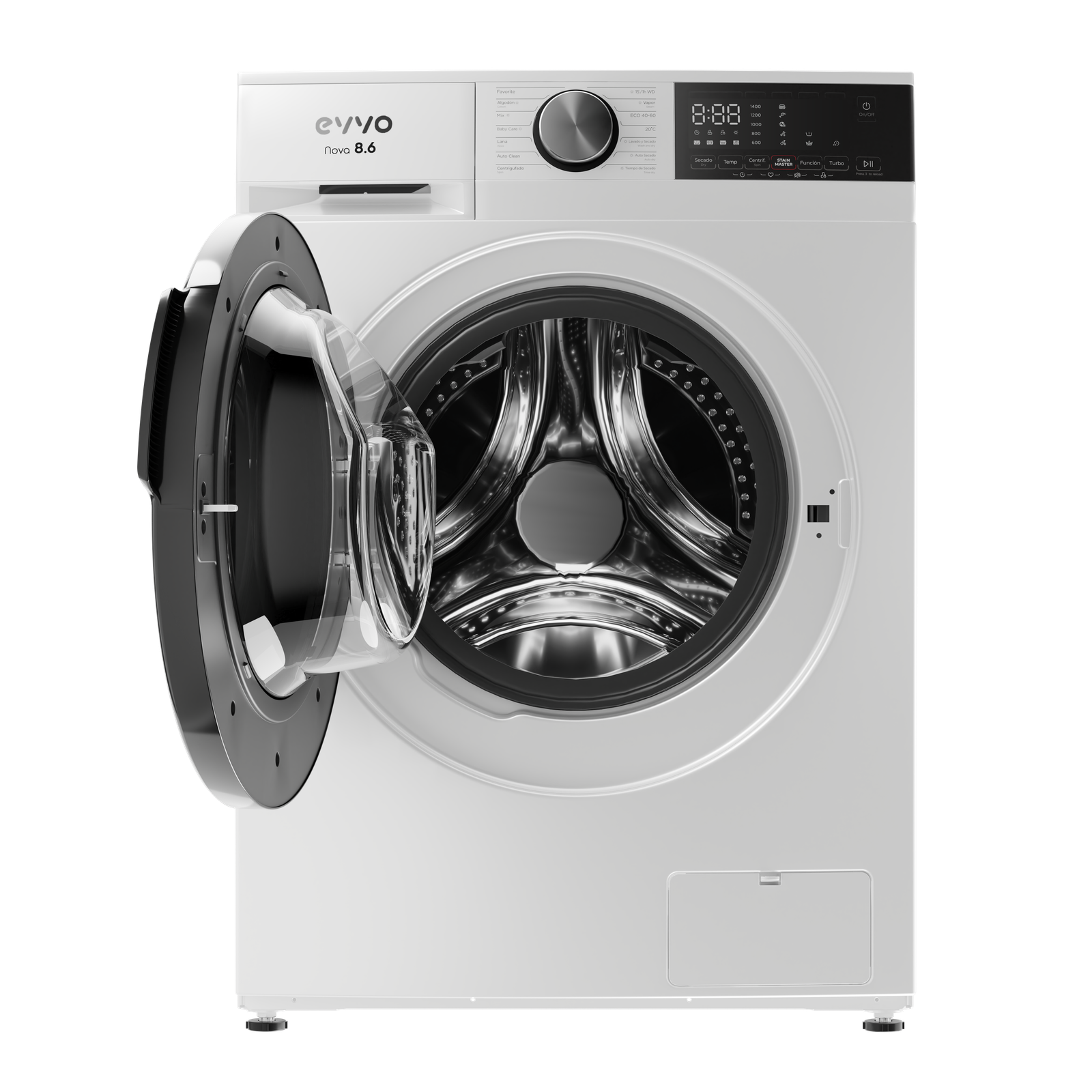 Lavadora secadora EVVO Nova 8/6Kg Eficiencia energética A - Imagen 3