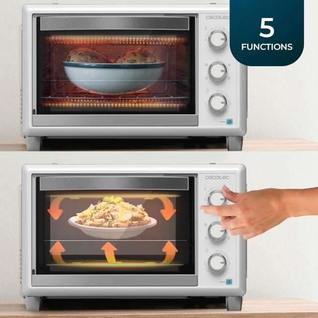 Horno de sobremesa Bake&Toast 3090 White Gyro, CECOTEC - Imagen 3