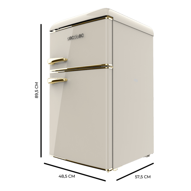 Frigorífico Bolero CoolMarket 2D Origin 86 Beige, CECOTEC - Imagen 3