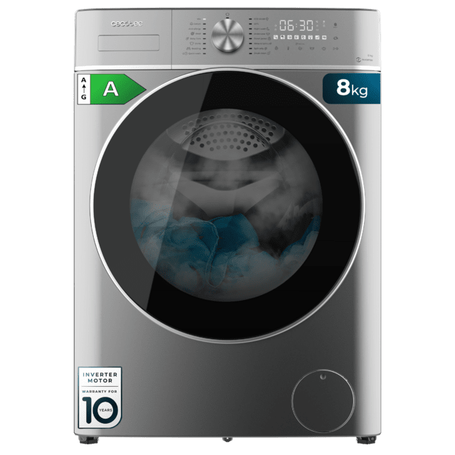 Lavadora Bolero DressCode 8800 Inverter Steel A CECOTEC