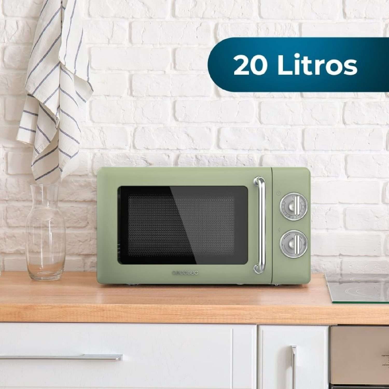 Microondas Proclean 3010 Retro Green, Cecotec - Imagen 2