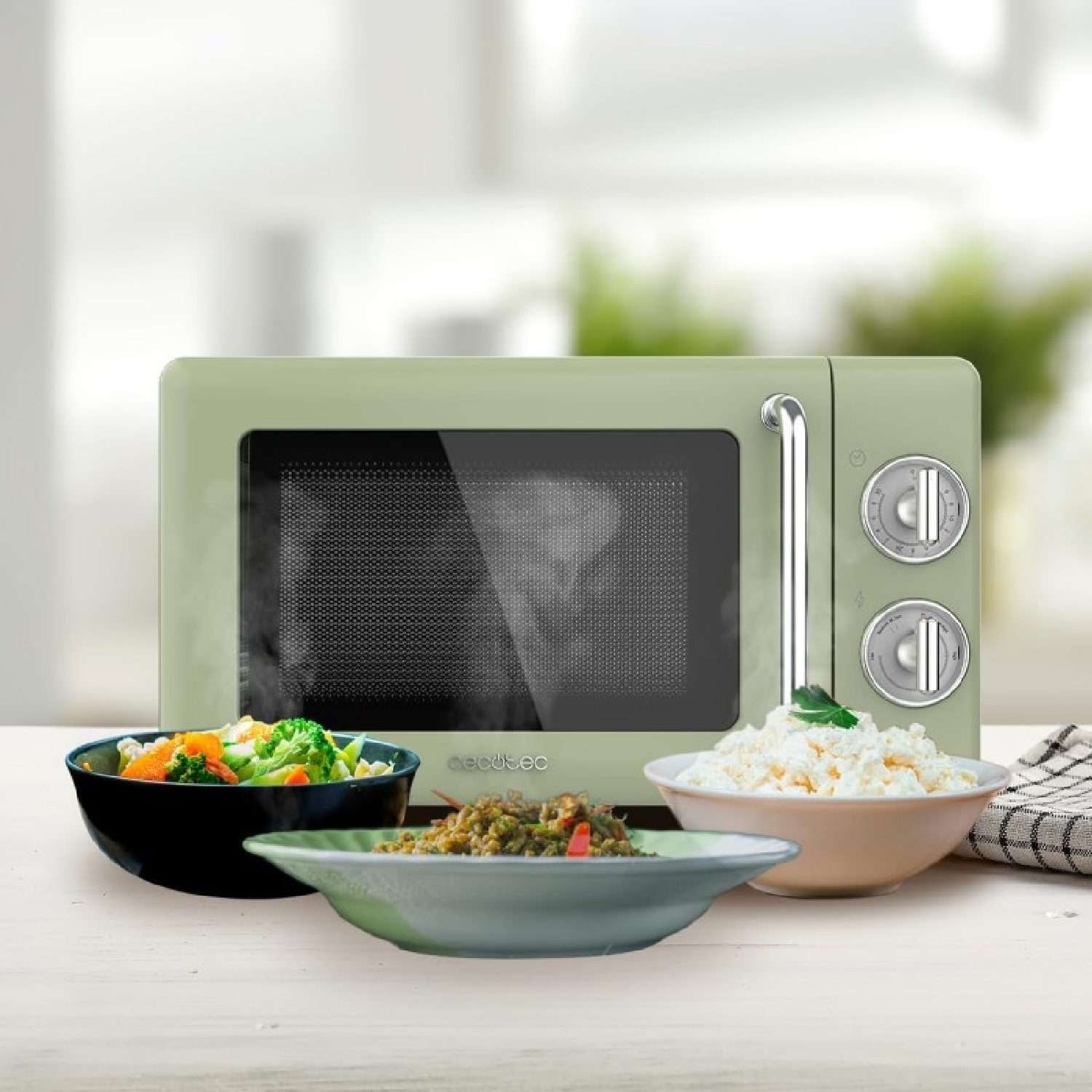 Microondas Proclean 3010 Retro Green, Cecotec - Imagen 5