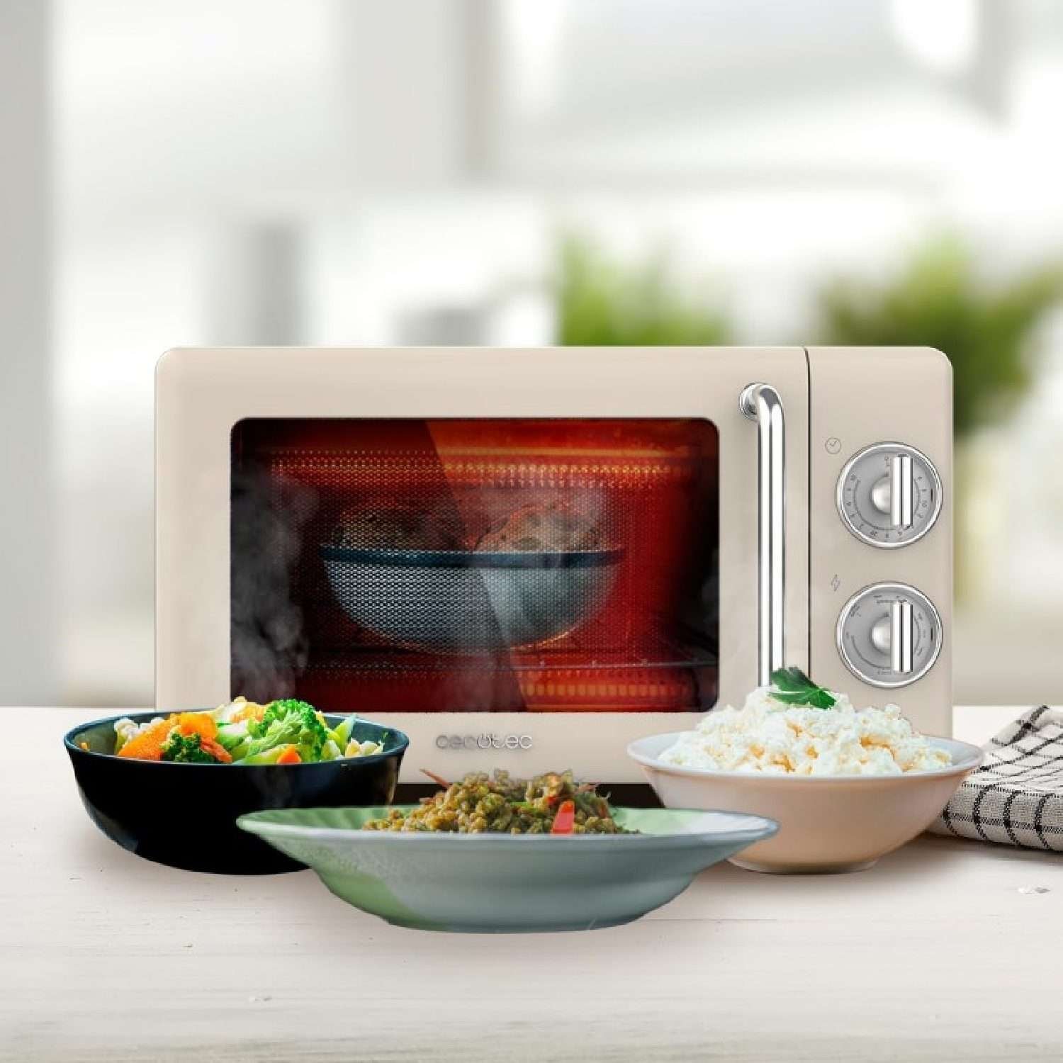 Microondas Proclean 3110 Retro Beige, Cecotec - Imagen 5