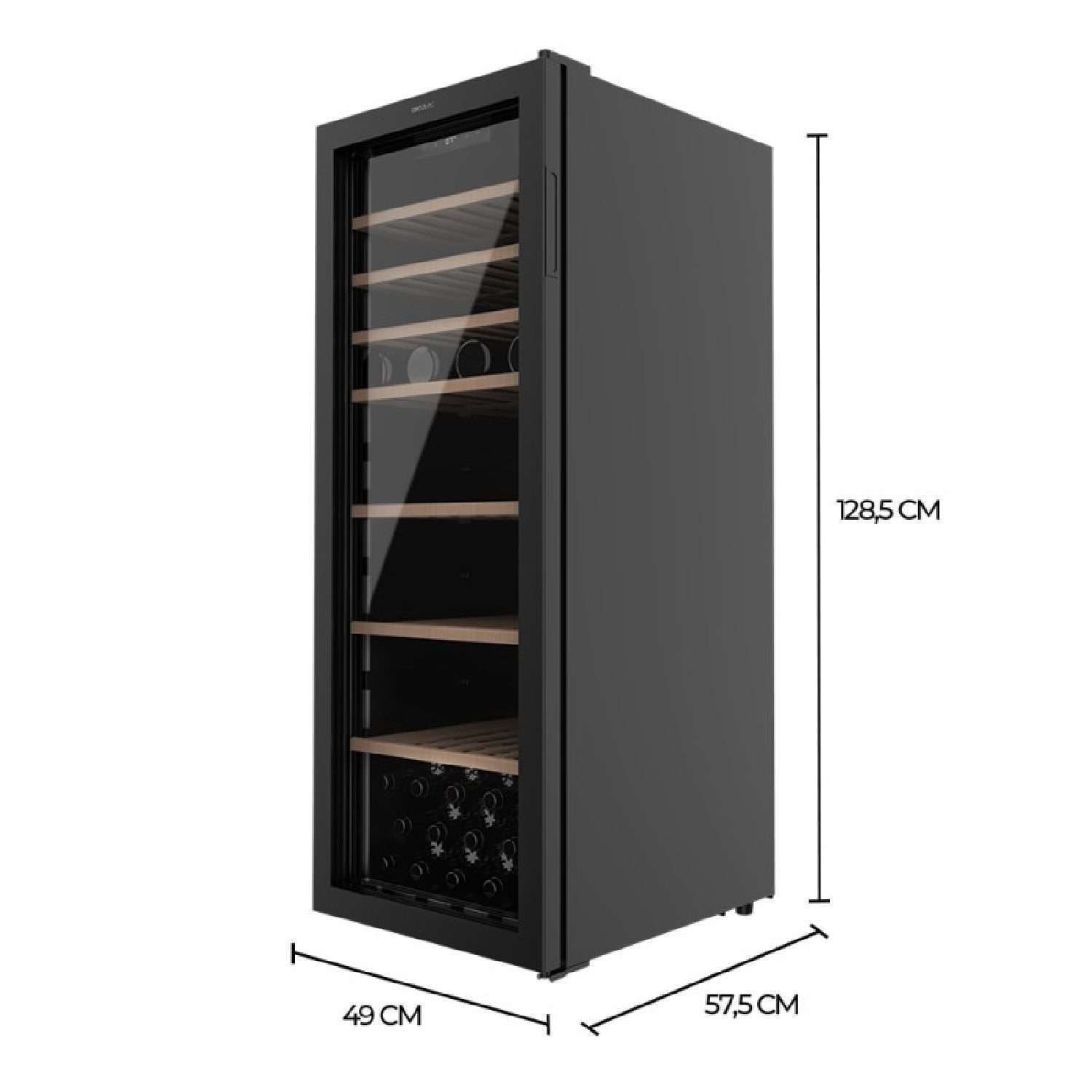 Vinoteca Bolero GrandSommelier B98 Black, Cecotec - Imagen 2