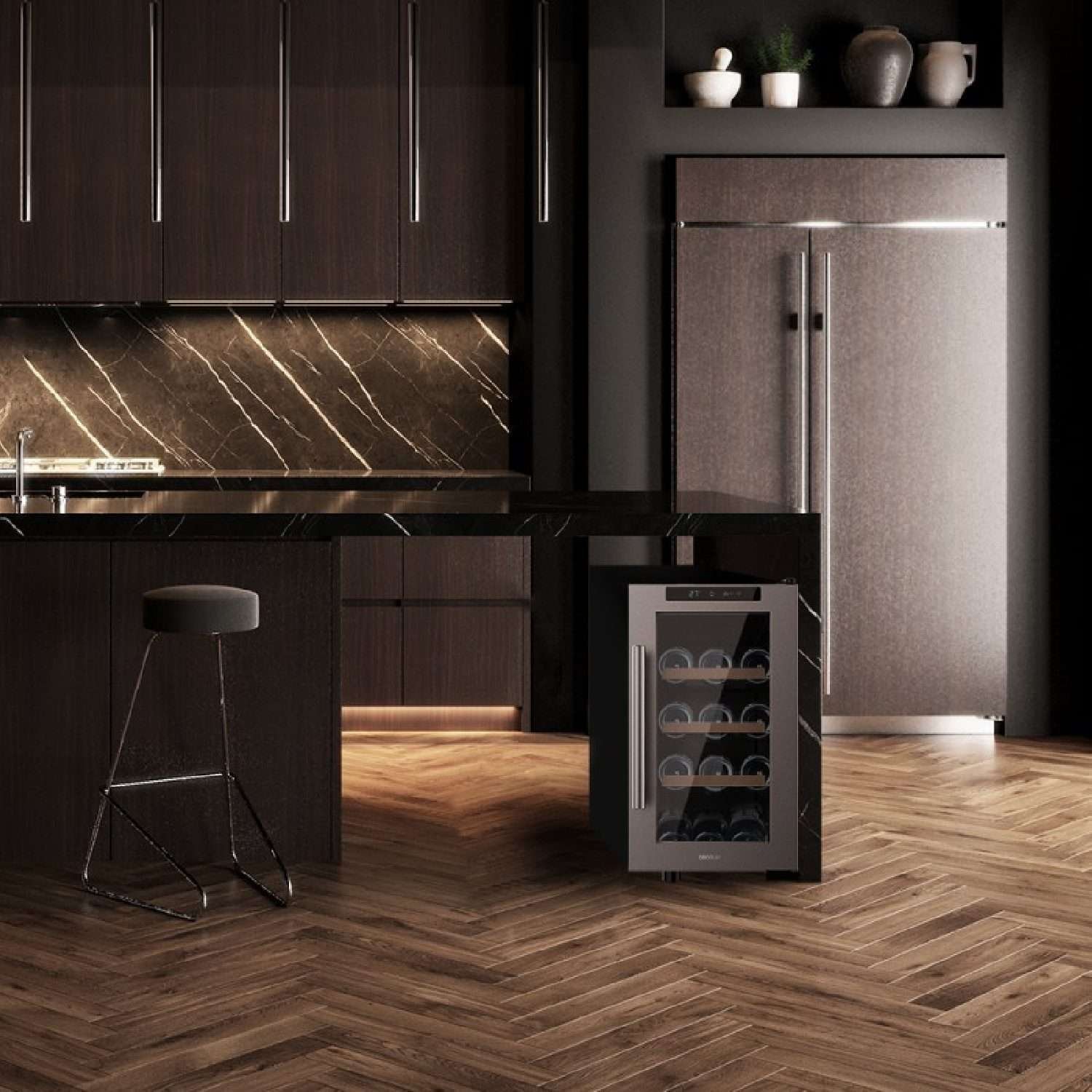 Vinoteca Bolero GrandSommelier 820 CoolWood, Cecotec - Imagen 4