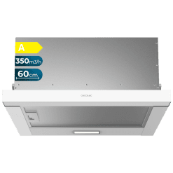 Campana extratora telescópica Bolero Flux TLM 603500 White A, CECOTEC