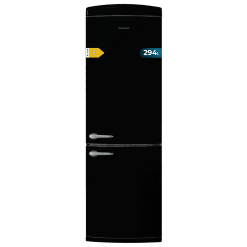 Frigorífico Bolero CoolMarket Combi Origin 294 Black E, CECOTEC