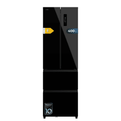 Frigorífico Bolero CoolMarket Combi F2D 400 Black Glass E, CECOTEC