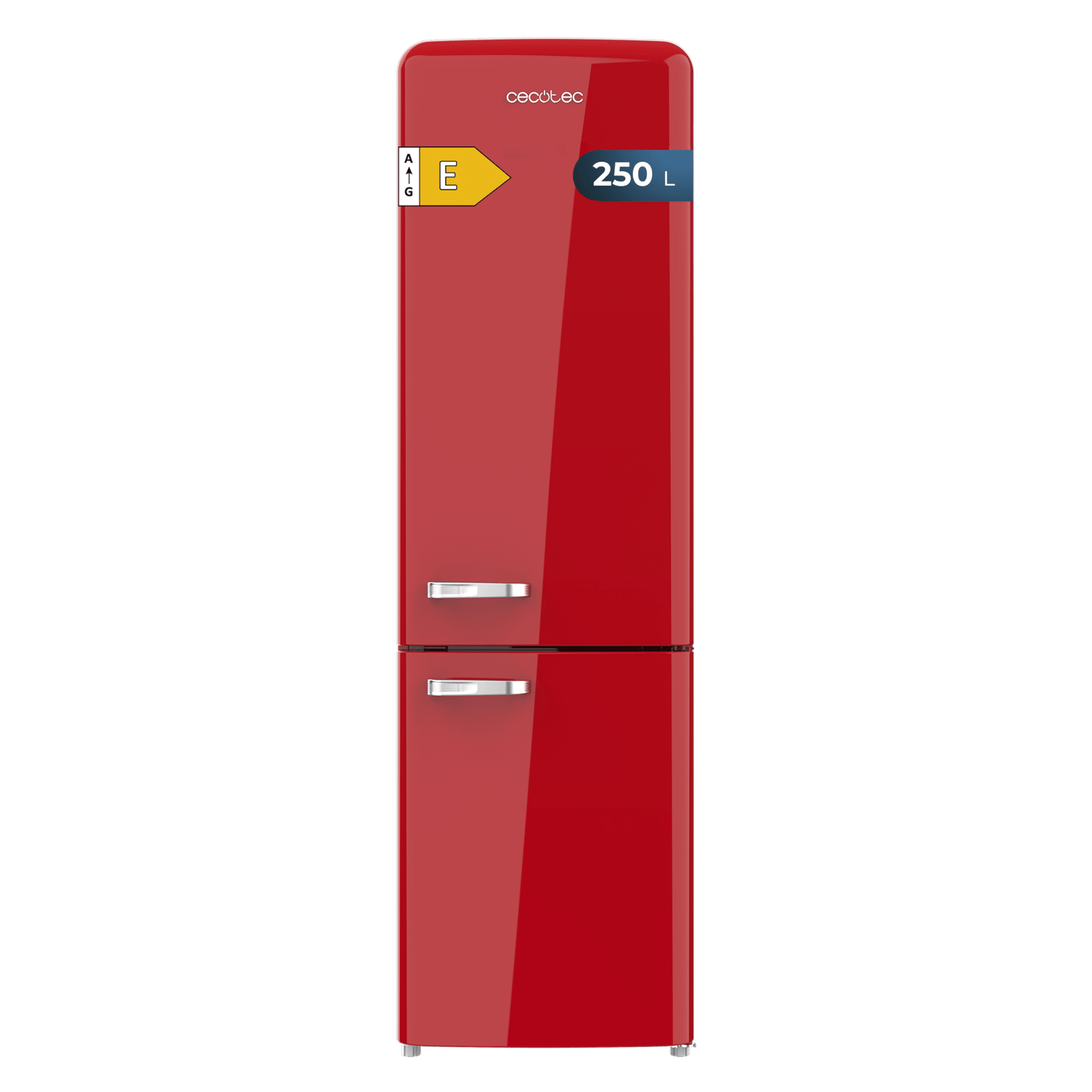 Frigorífico Bolero CoolMarket Combi Origin 250 NF Red E, CECOTEC