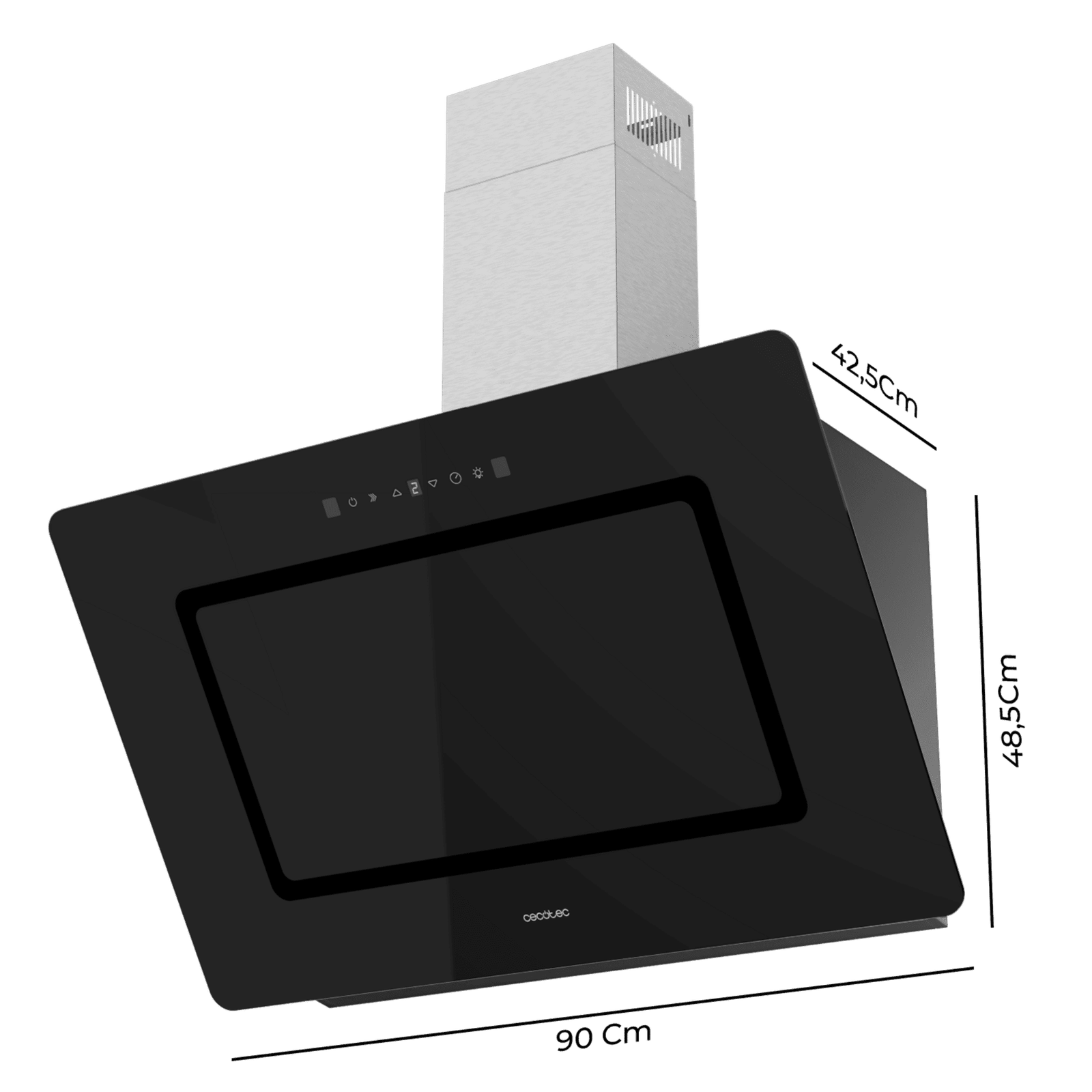 Bolero Flux DT 908002 Glass Black A++,CECOTEC - Imagen 2