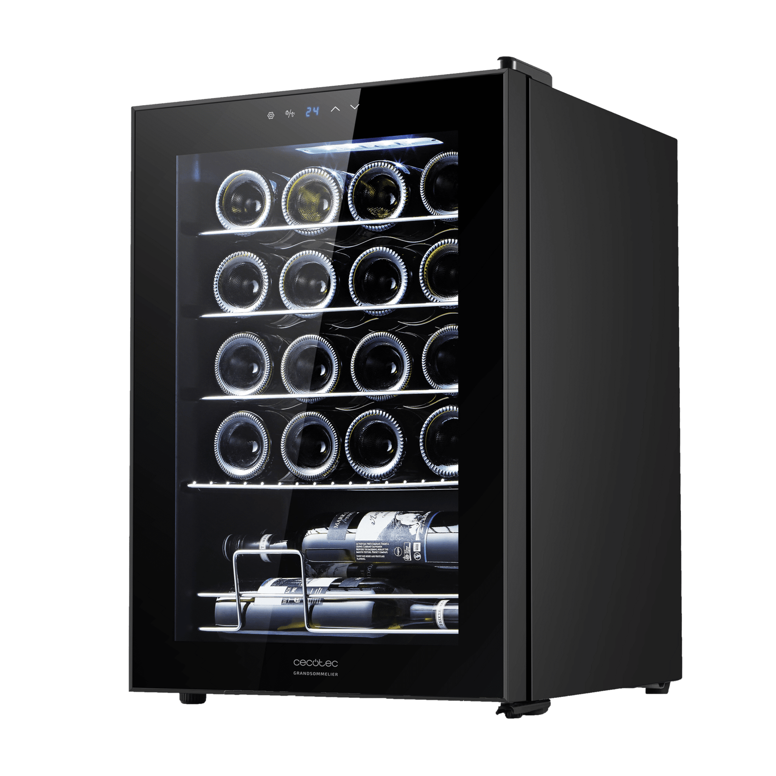 Vinoteca GrandSommelier 2050 Black Compressor,CECOTEC
