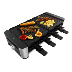 Raclette Cheese&Grill 16000 Inox Black,CECOTEC