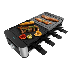 Raclette Cheese&Grill 16000 Inox MixGrill,CECOTEC