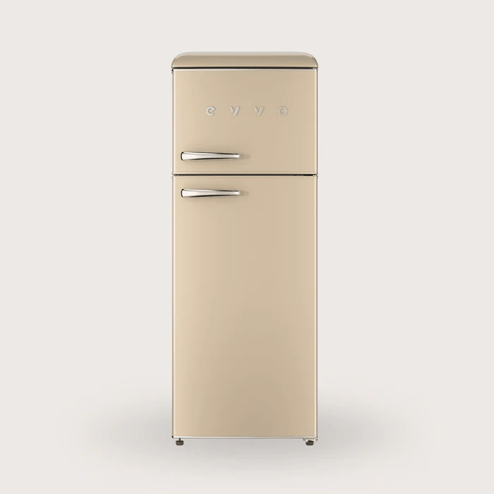 Frigorífico 2 puertas EVVO F45 Retro Beig E