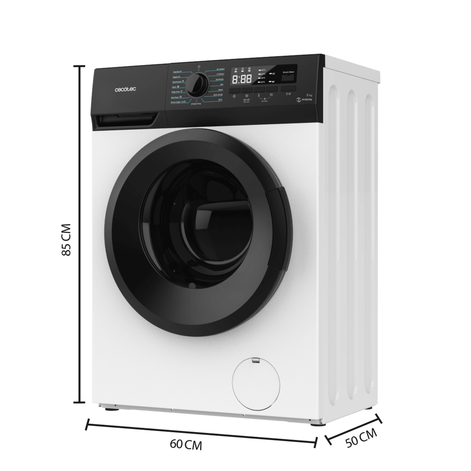 Lavadora Bolero DressCode 8300 Inverter A, CECOTEC - Imagen 3