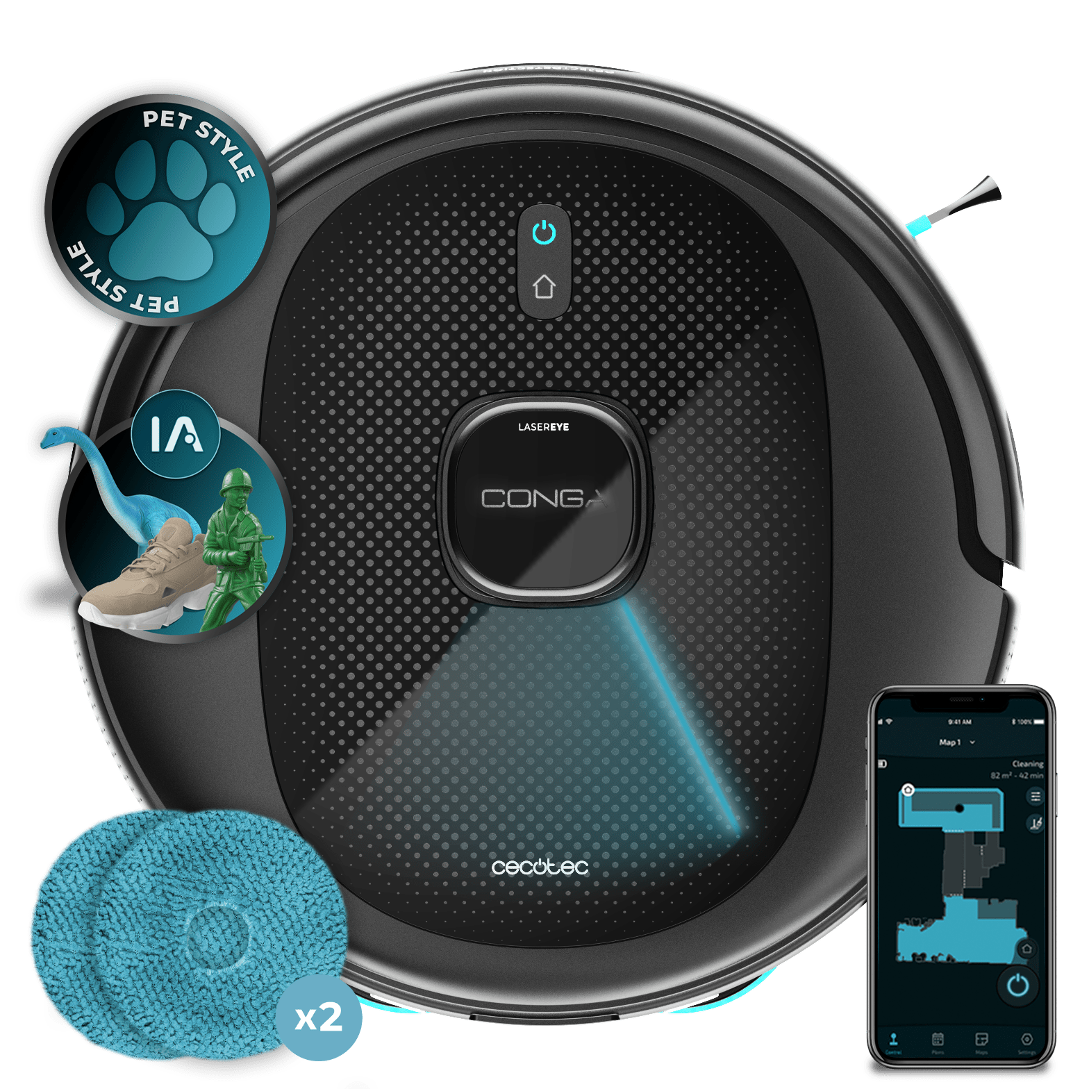 Conga 9990 AI Spin Revolution Ultra Power | Envío gratis y mejor precio garantizado – imagen 1