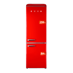 Frigorífico combi Evvo F55 Retro Rojo | Envío