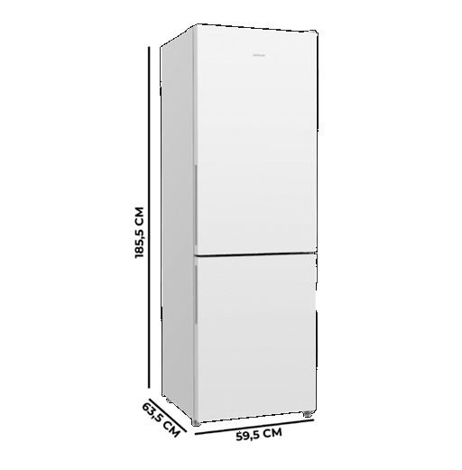 Frigorífico Bolero CoolMarket Combi 322i White D Bolero | CECOTEC - Imagen 2
