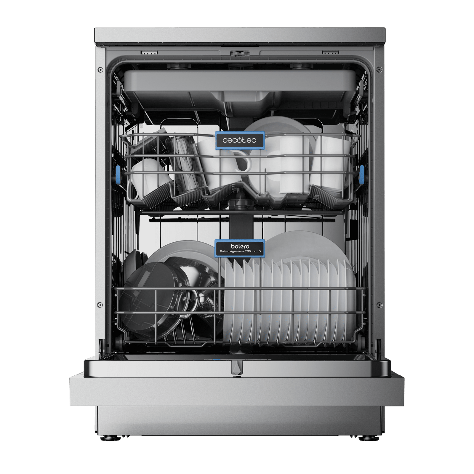 Lavavajillas Bolero Aguazero 6210 Inox D 60x60x85 cm, CECOTEC - Imagen 3