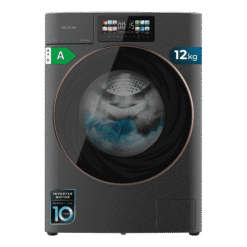 Lavadora Bolero DressCode 12950 Autodose Direct Drive 3D Steel 60x57,7x84,7 cm, CECOTEC