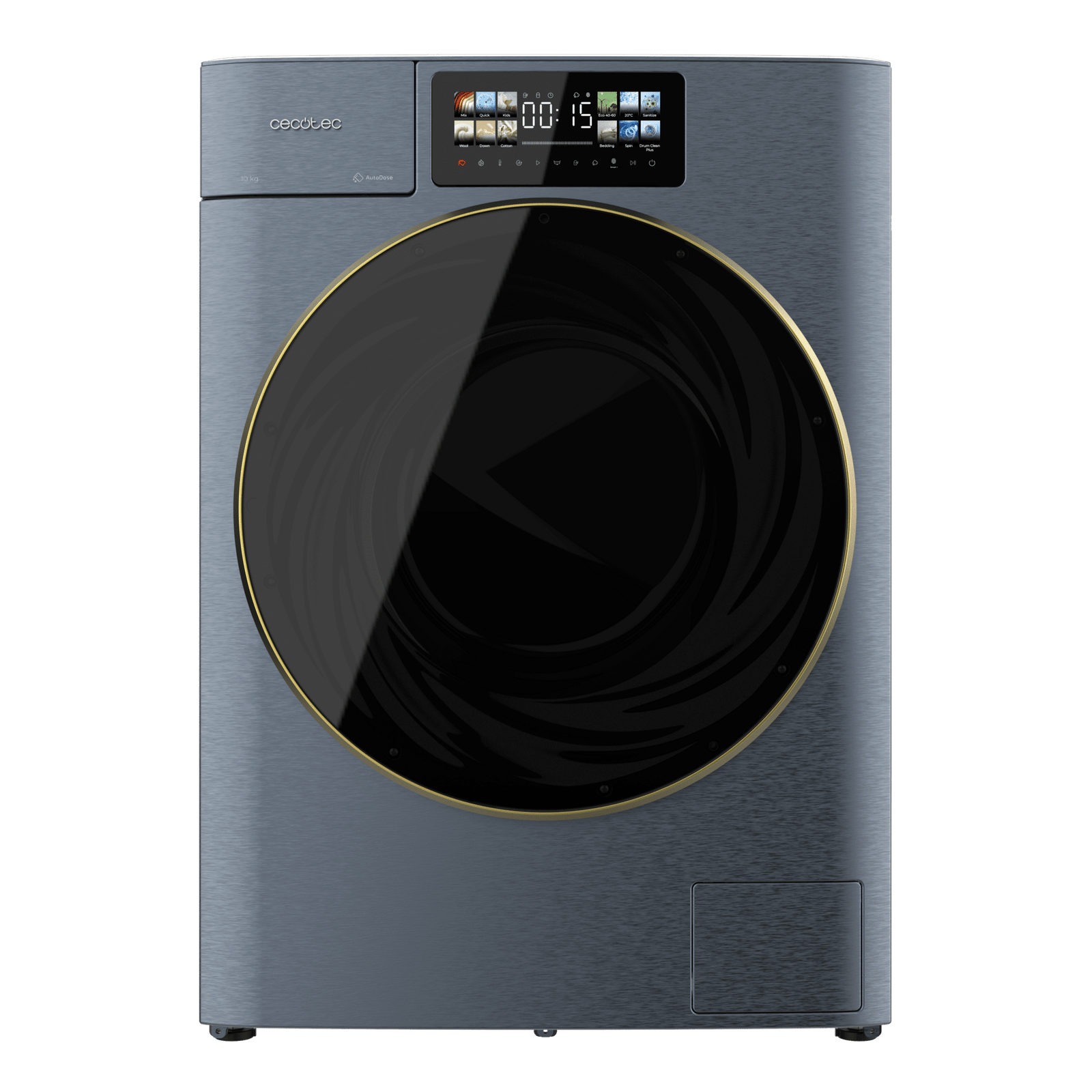 Lavadora Bolero DressCode 12950 Autodose Direct Drive 3D Titanium 60x57,7x84,7 cm, CECOTEC - Imagen 2