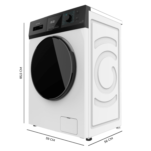 Lavadora Bolero Dresscode 8410 Inverter A Max 59,5x52x85 cm, CECOTEC - Imagen 2