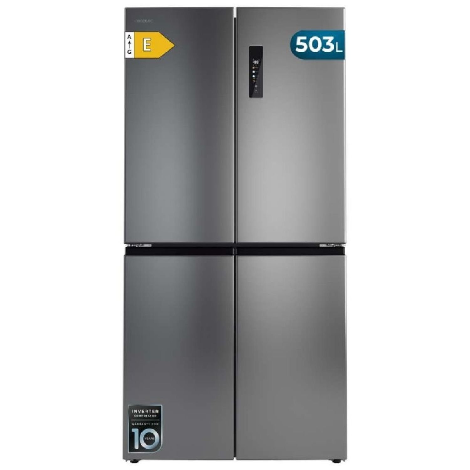 Frigorífico Americano Bolero CoolMarket 4D 503 Inox E | CECOTEC