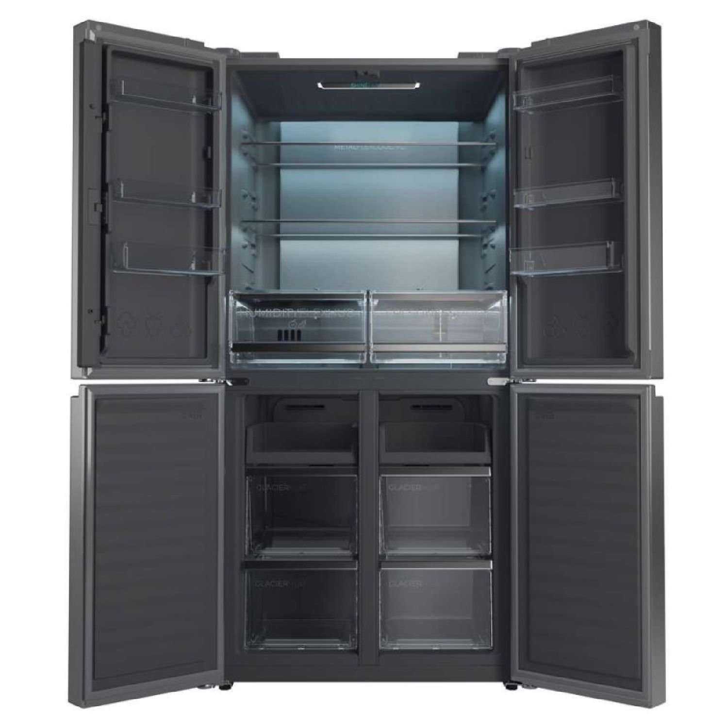 Frigorífico Americano Bolero CoolMarket 4D 503 Inox E | CECOTEC - Imagen 2