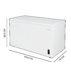 Congelador Bolero CoolMarket Chest 418P White E, CECOTEC - Imagen 2
